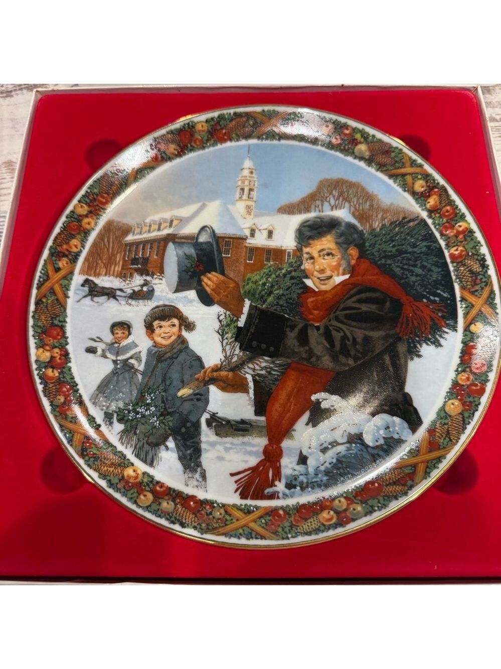 Vintage Royal Windsor Christmas Carol Plate O Christmas Tree